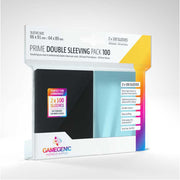 Gamegenic - Prime Double Sleeving Pack (2x 100) - Clear & Black