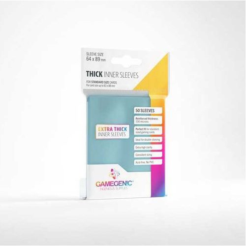 Gamegenic Thick Inner Card Sleeves: Clear (50)
