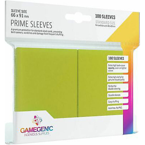 Gamegenic - Prime Japanese Sized Sleeves (60) - Green