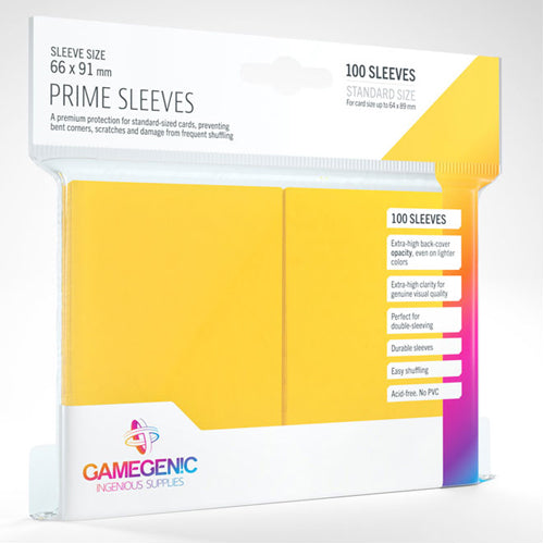 Gamegenic - Prime Japanese Sized Sleeves (60) - Yellow