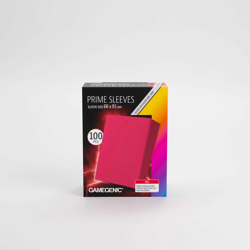 UNIT Gamegenic Prime Sleeves Red 66x91 (100 ct.)