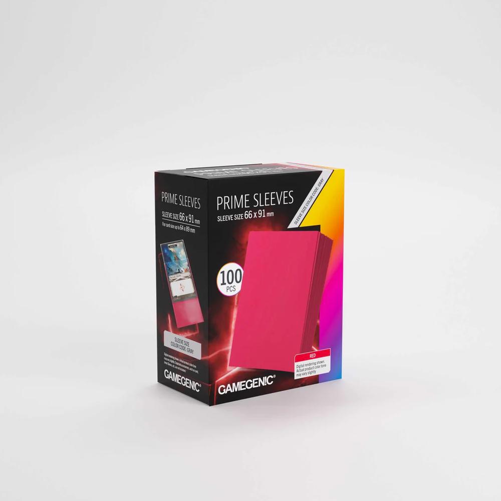 UNIT Gamegenic Prime Sleeves Red 66x91 (100 ct.)