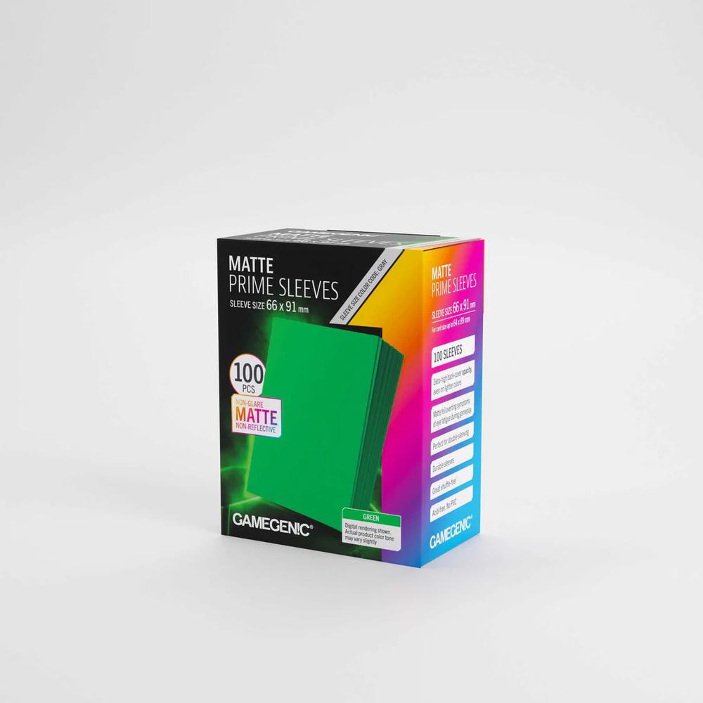 UNIT Gamegenic Matte Prime Sleeves Green 66x91 (100 ct.)