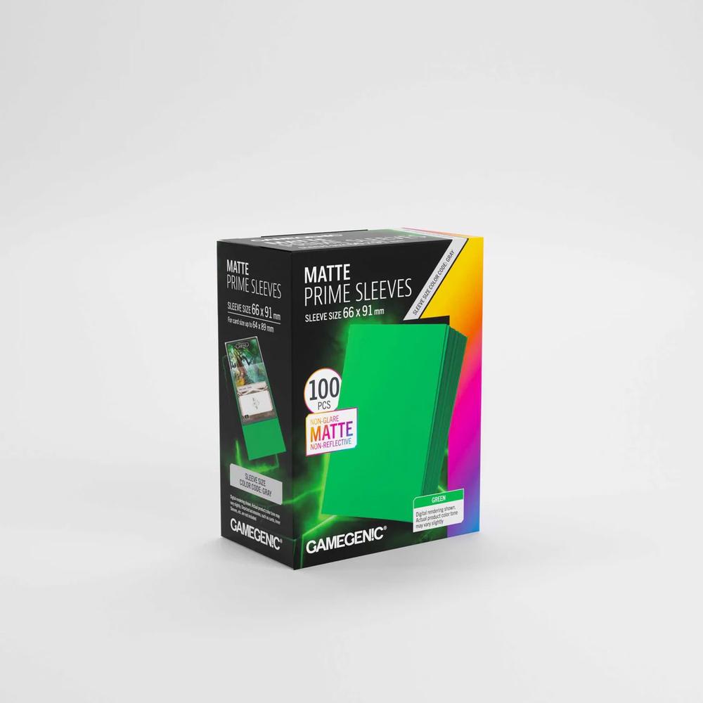 UNIT Gamegenic Matte Prime Sleeves Green 66x91 (100 ct.)