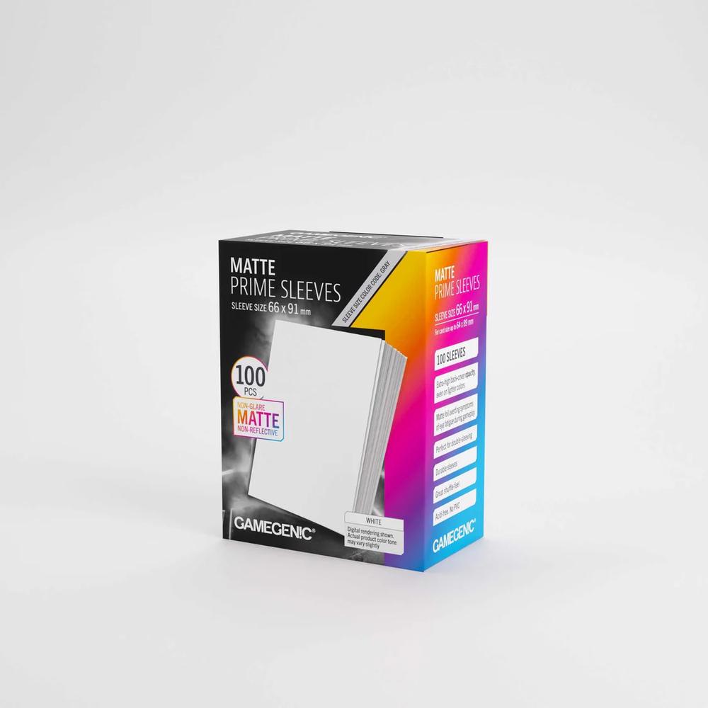 UNIT Gamegenic Matte Prime Sleeves White 66x91 (100 ct.)
