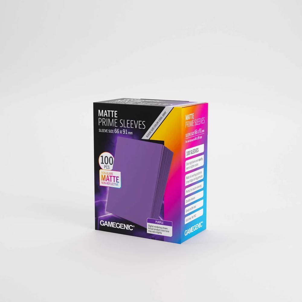 UNIT Gamegenic Matte Prime Sleeves Purple 66x91 (100 ct.)