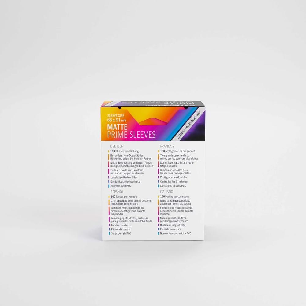 UNIT Gamegenic Matte Prime Sleeves Purple 66x91 (100 ct.)