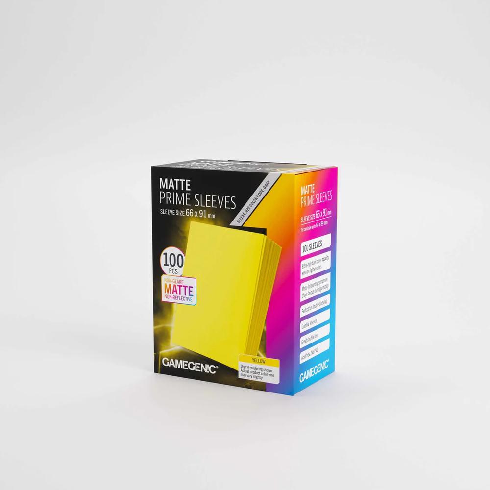 UNIT Gamegenic Matte Prime Sleeves Yellow 66x91 (100 ct.)