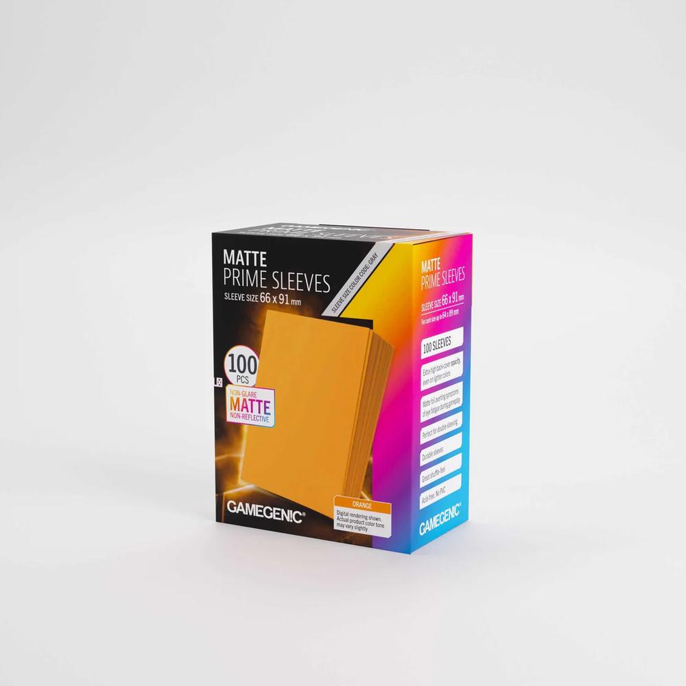 UNIT Gamegenic Matte Prime Sleeves Orange 66x91 (100 ct.)
