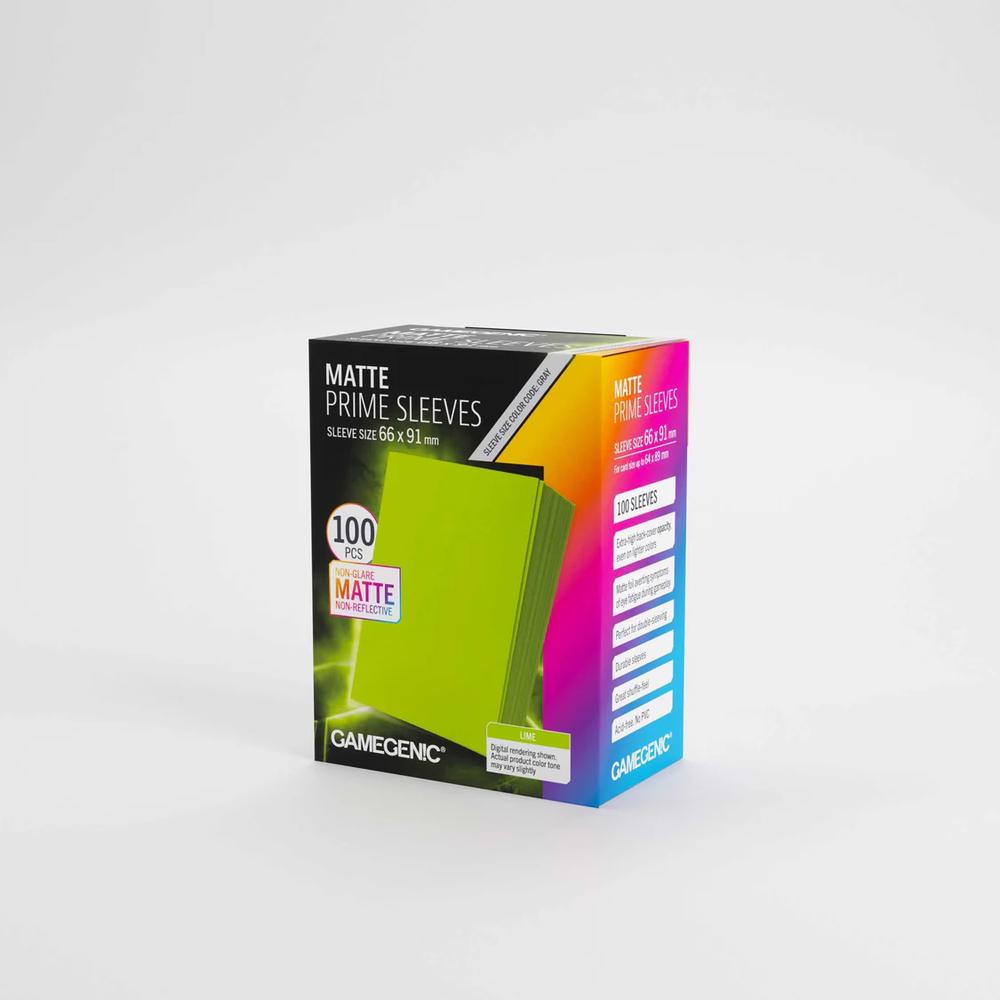 UNIT Gamegenic Matte Prime Sleeves Lime 66x91 (100 ct.)
