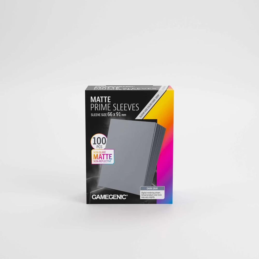 UNIT Gamegenic Matte Prime Sleeves Dark Gray 66x91 (100 ct.)