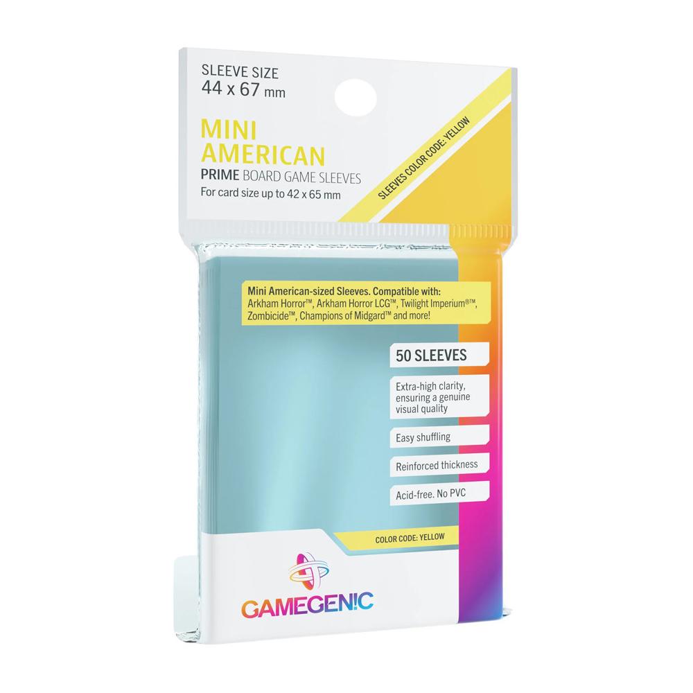 Gamegenic Board Game Sleeves Mini American Clear (100 ct.)