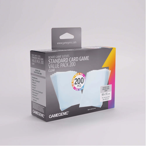 Gamegenic Prime Sleeves Standard Card Game-Size Value Pack (200)