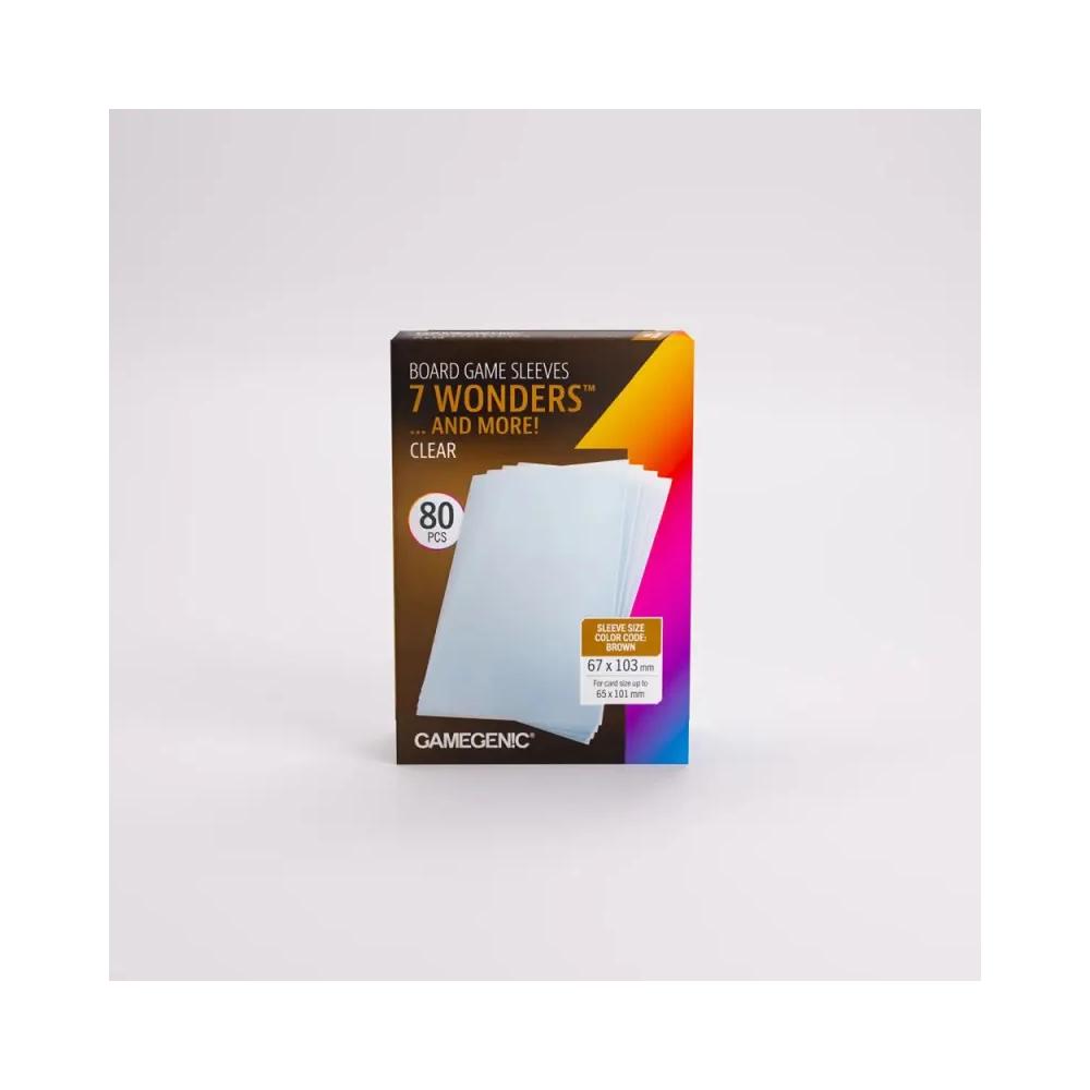 UNIT Gamegenic Board Game Sleeves 7 Wonders Clear (100 ct.)