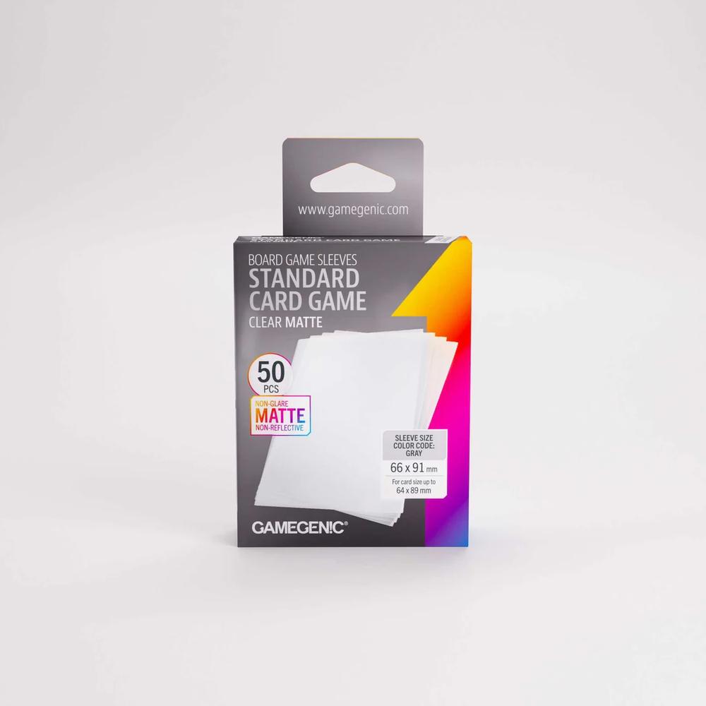 UNIT Gamegenic Board Game Sleeves Standard Card Game Clear Matte (100 ct.)