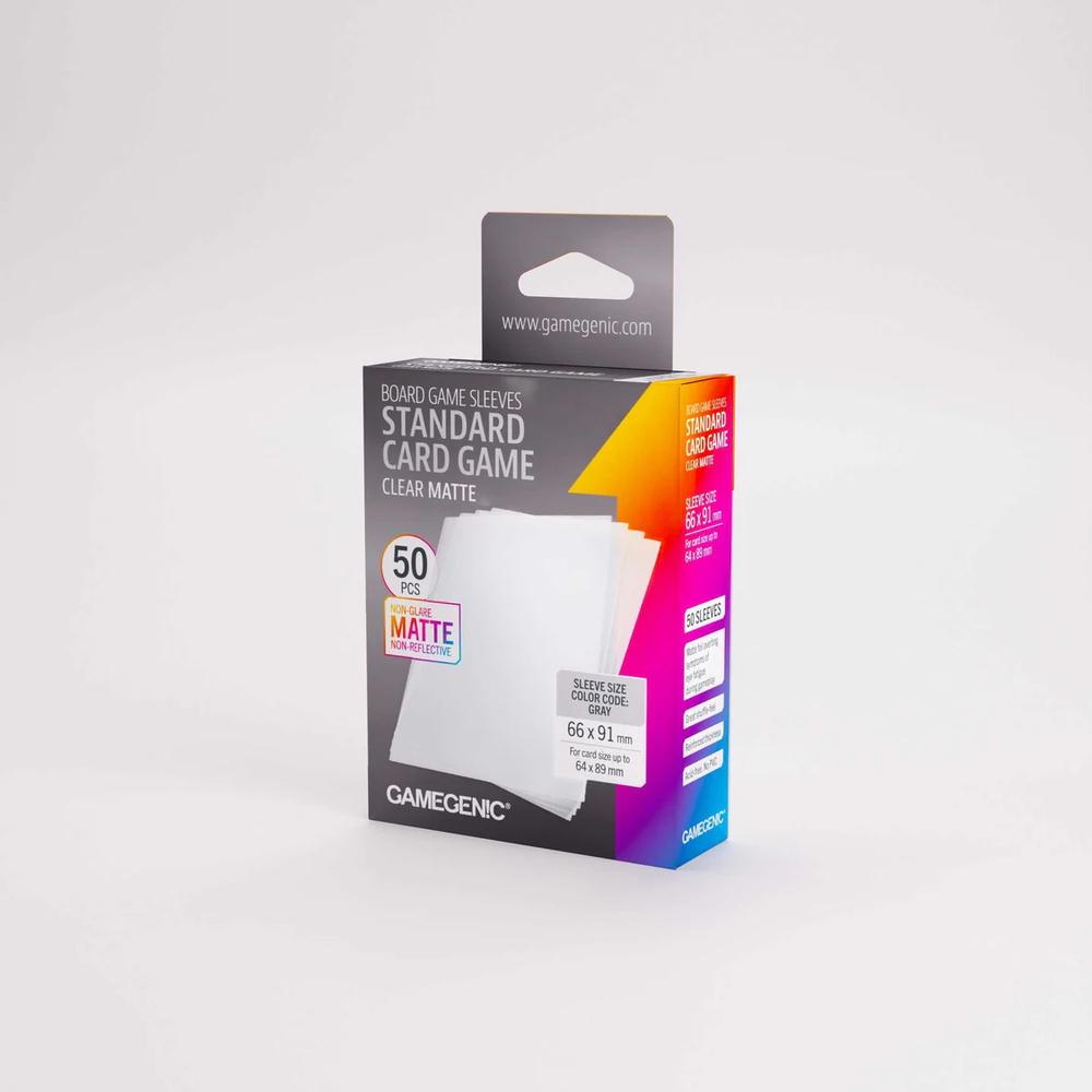 UNIT Gamegenic Board Game Sleeves Standard Card Game Clear Matte (100 ct.)