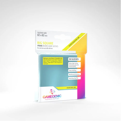Gamegenic - Prime Big Square - Sized Sleeves 82 x 82 mm (50)