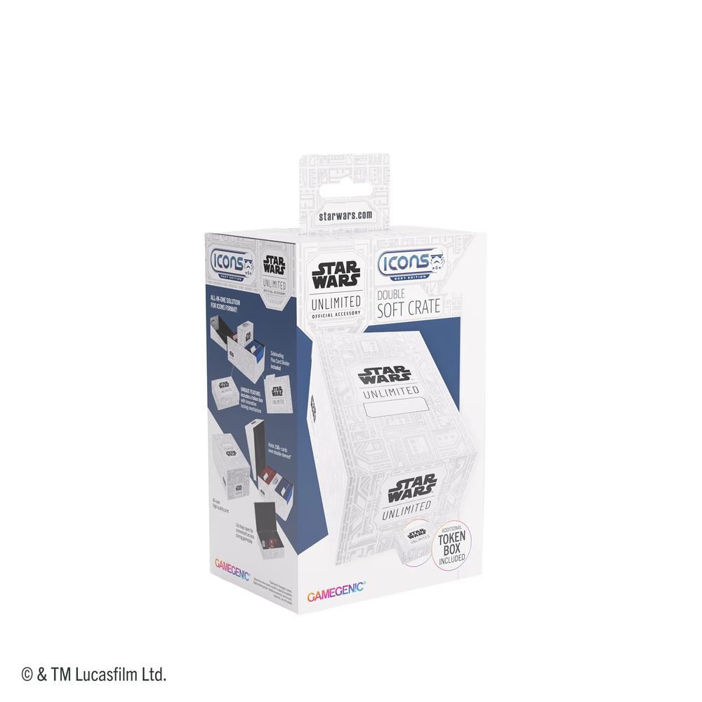 Gamegenic Star Wars: Unlimited Double Soft Crate - Unlimited Pattern White