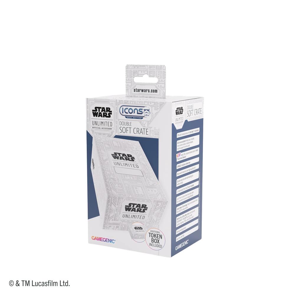 Gamegenic Star Wars: Unlimited Double Soft Crate - Unlimited Pattern White