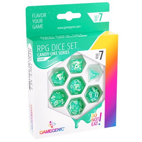Gamegenic - Candy-Like Series - Mint - RPG Dice Set (7) - Green