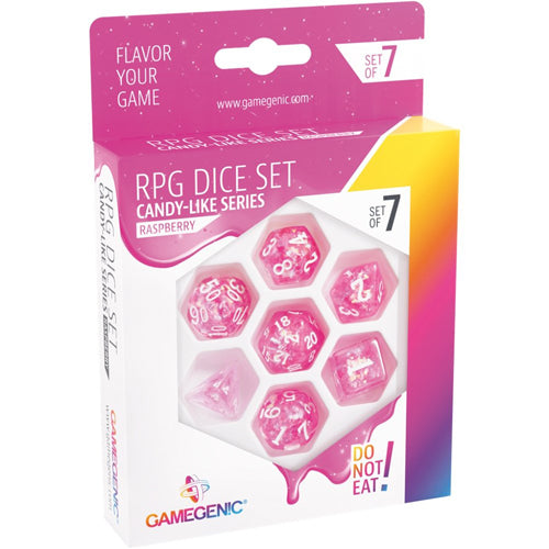 Gamegenic - Candy-Like Series - Rasberry - RPG Dice Set (7) - Pink