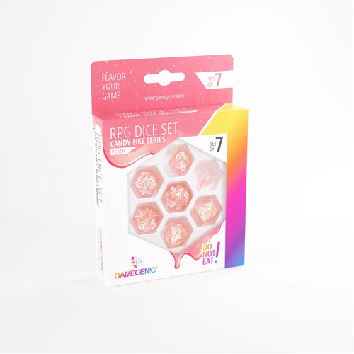 Gamegenic - Candy-Like Series - Peach - RPG Dice Set (7) - Orange