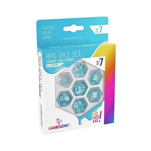 Gamegenic - Candy-Like Series - Blueberry - RPG Dice Set (7) - Blue