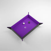 Magnetic Dice Tray Rectangular: Black/Purple