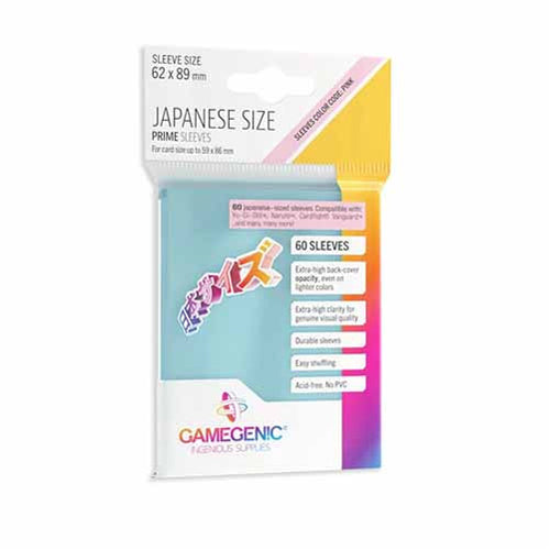 Gamegenic Just Sleeves: Japanese Size Clear (60)