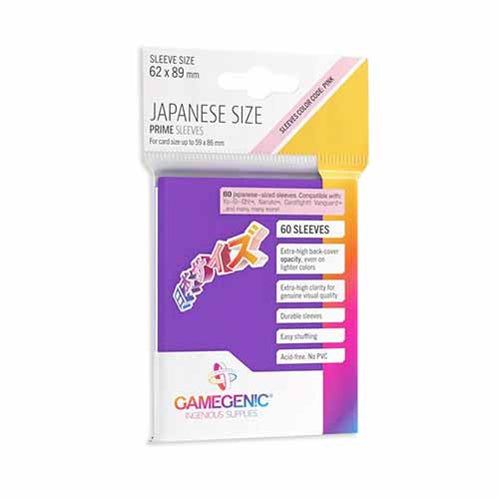 Gamegenic Just Sleeves: Japanese Size Purple (60)