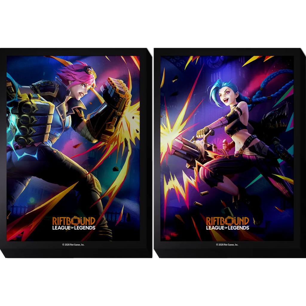 Riftbound League of Legends - Vendetta - Art Sleeves -Vi vs Jinx