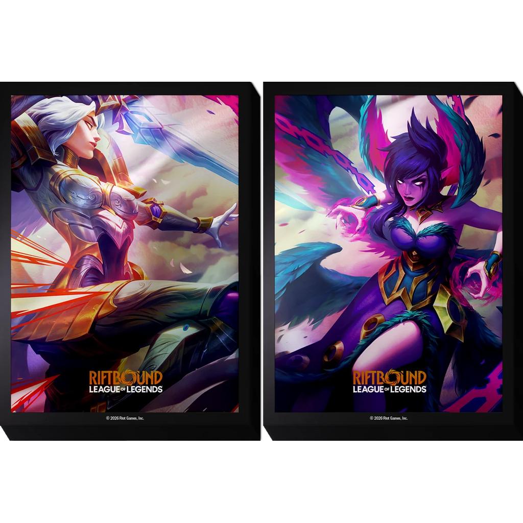 Riftbound League of Legends - Vendetta - Art Sleeves - Kayle vs Morgana