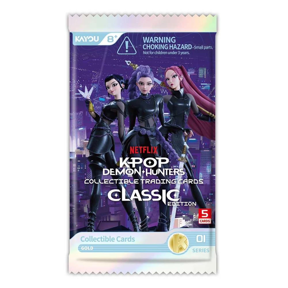 KPop Demon Hunters: Collectible Trading Cards - Classic Edition Foil -001-EMEA-Series 1-B - Booster Pack