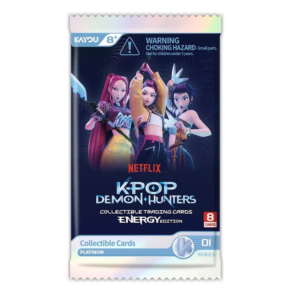 KPop Demon Hunters: Collectible Trading Cards - Energy Edition Foil -001-EMEA-Series 1-B - Booster Pack