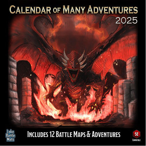 Calendar Of Many Adventures 2025