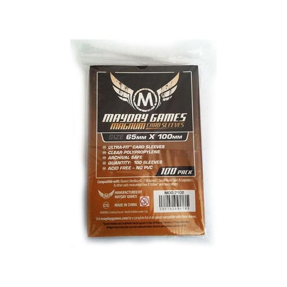 Mayday Magnum 100 Card Sleeves 65 x 100mm Blue Backed