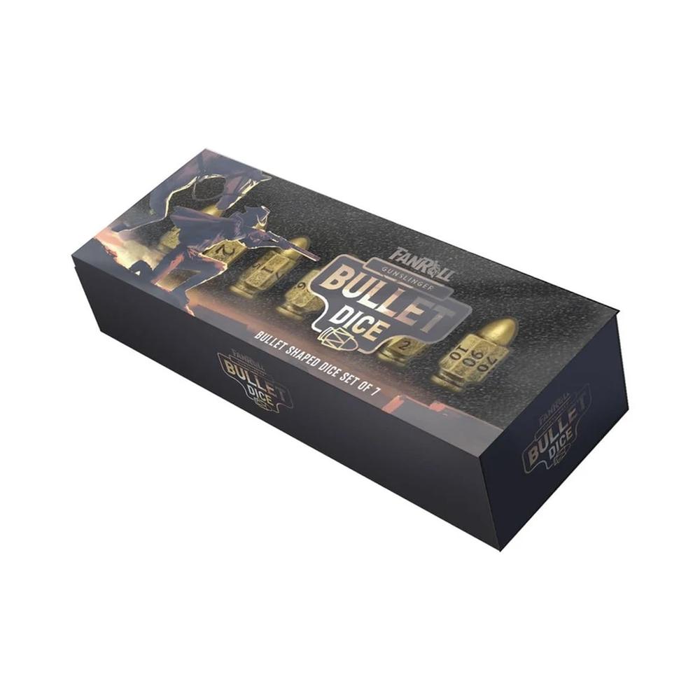 FanRoll Resin Bullet Poly Dice Set: Gunslinger