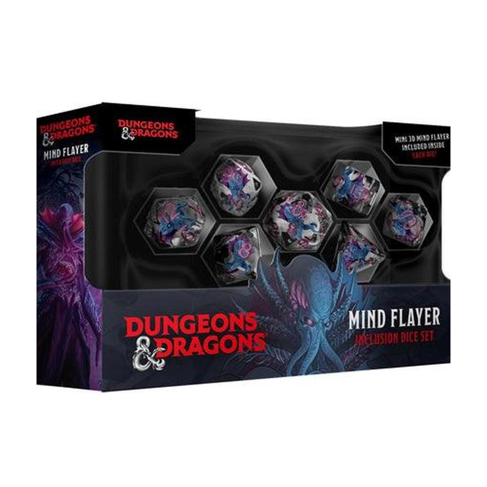 FanRoll D&D Monsters Resin Inclusion Dice Set: Mind Flayer