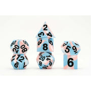 16mm Pride Sharp Edge Silicone Rubber Poly Dice Set - Transgender: Gaymers Pride: FanRoll