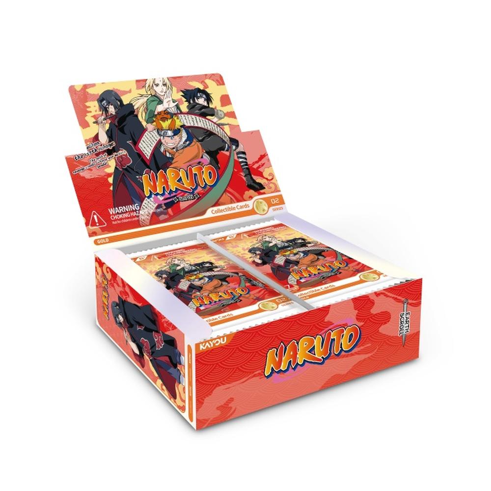 Naruto Smriti Collectable Cards - Earth Scroll - Series 02-B (Gold Edition) Foil - Booster Box