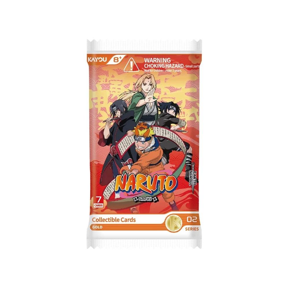 Naruto Smriti Collectable Cards - Earth Scroll - Series 02-B (Gold Edition) Foil - Booster Pack