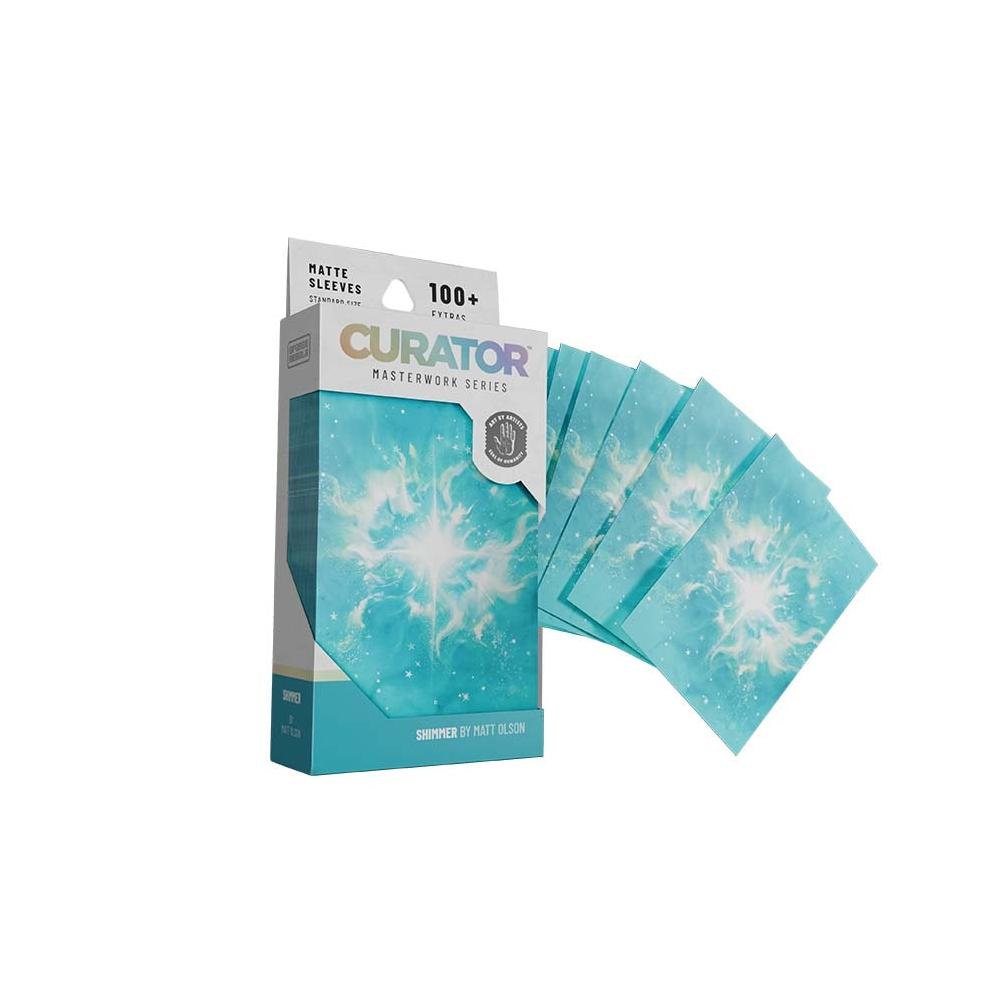 Curator Masterworks Sleeves: Shimmer Blue (Matt Olson)