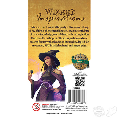 PolyHero Inspiration Cards Wizard Pack