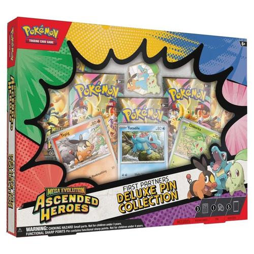 Pokemon TCG: Mega Evolution Ascended Heroes - First Partners Deluxe Pin Collection