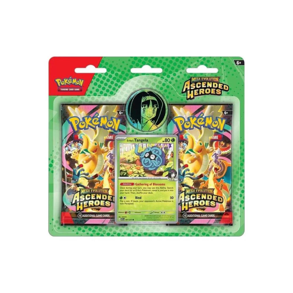 Pokemon TCG: Mega Evolution Ascended Heroes - 2 Pack Blister - Erika | Zatu Games Pokemon TCG: Mega Evolution Ascended Heroes - 2 Pack Blister - Erika | Zatu Games
