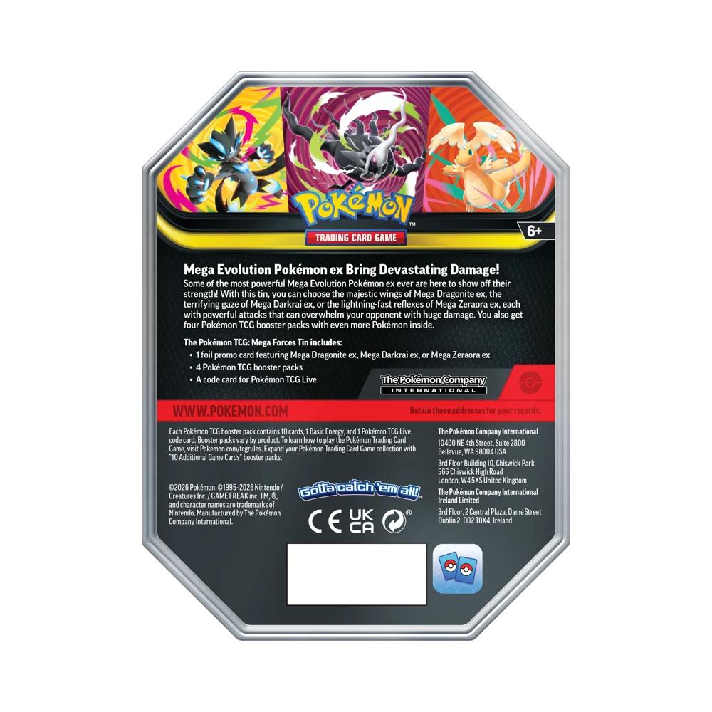 Pokemon TCG: Mega Forces Tin - Mega Zeraora
