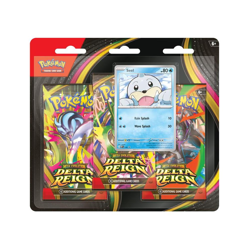 Pokemon TCG: Mega Evolution Delta Reign - 3 Pack Blister - Seel