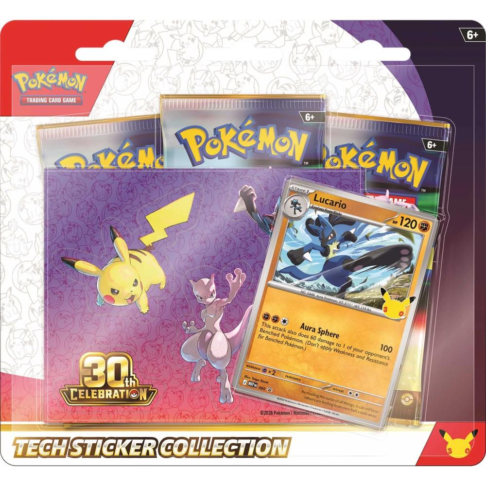 Pokemon TCG: 30th Celebration - Tech Sticker Collection - Lucario