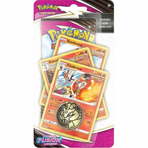 Pokemon TCG: Sword & Shield - Fusion Strike - Premium Checklane Blister - Cinderace