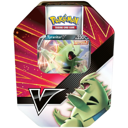 Pokemon TCG: V Strikers Tin - Tyranitar | Zatu Games Pokemon TCG: V Strikers Tin - Tyranitar | Zatu Games
